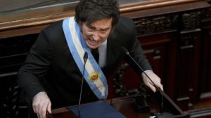 Javier Milei en el Congreso argentino